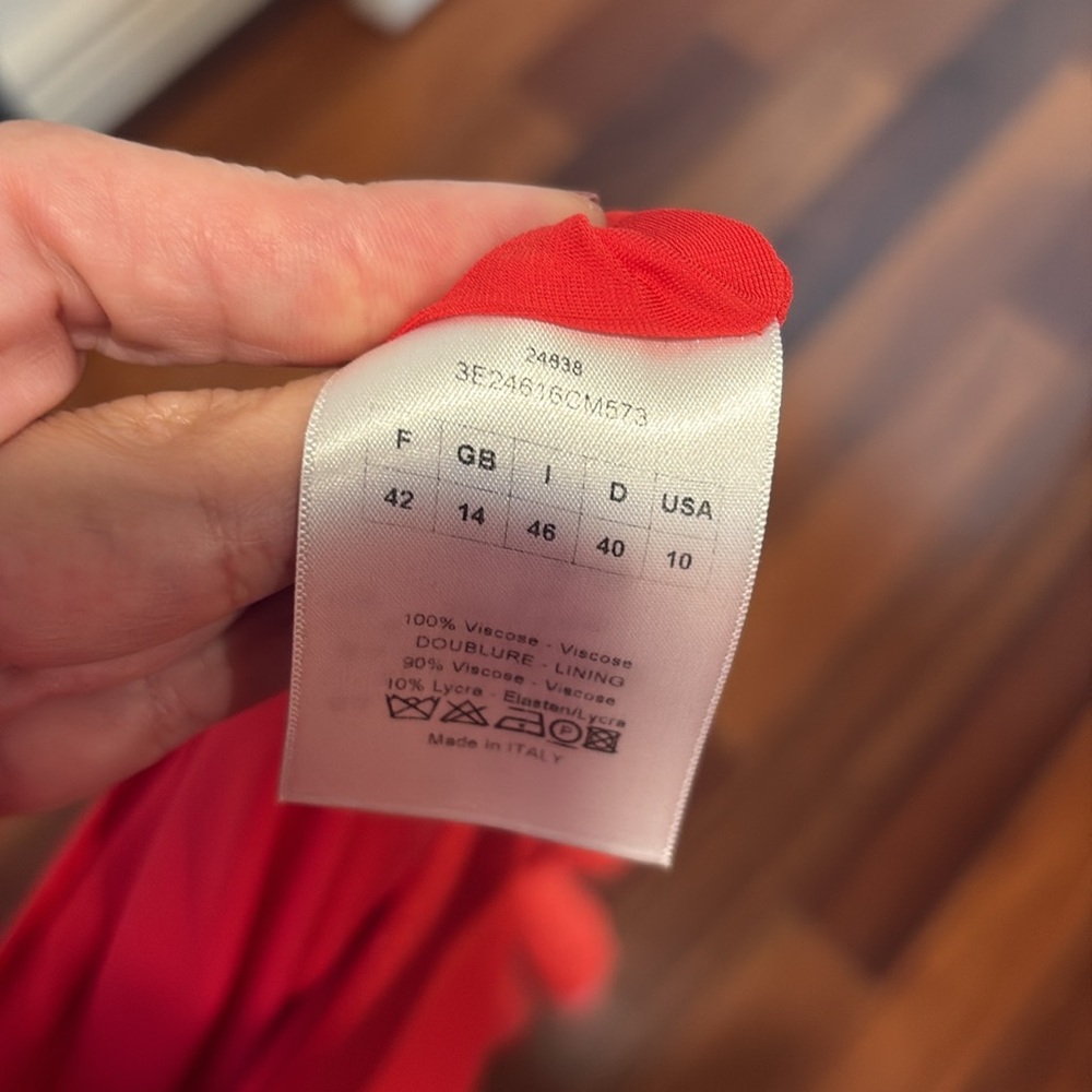 Dior Red Sleeveless Halter Mini Dress - Picture 4 of 4